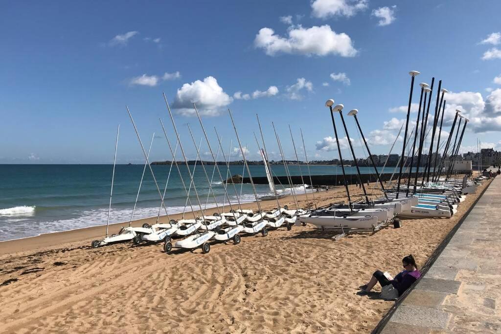 Ideal - Plage, Jardin & Jacuzzi, Proche Plage Et Thalasso - 1 A 6 Personnes Saint-Malo Dış mekan fotoğraf
